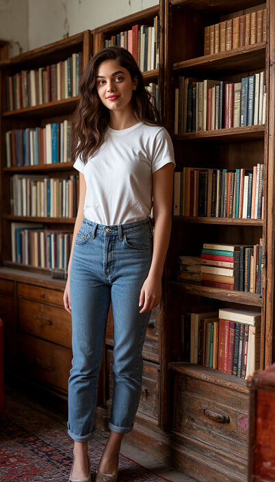 Столько книг я видела только в библиотеке