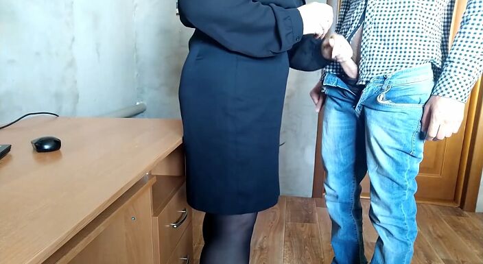 на работе
