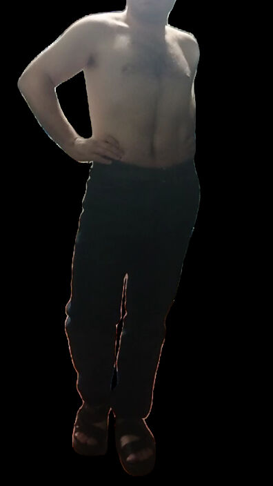 Апполон позирует