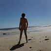 Naked at beach