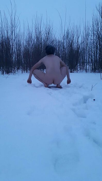 я голый зимой