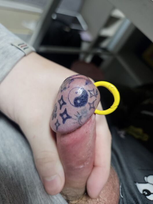 pierced cock