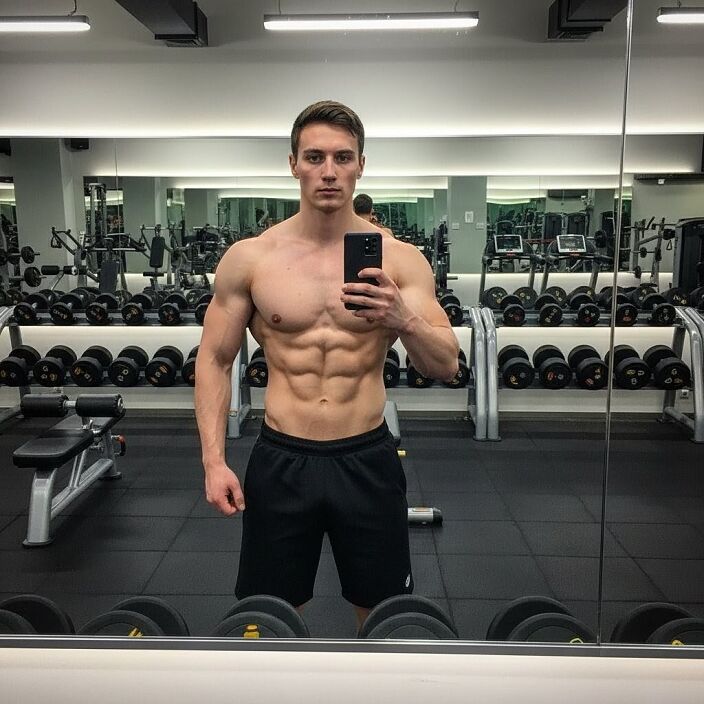В спортзале
