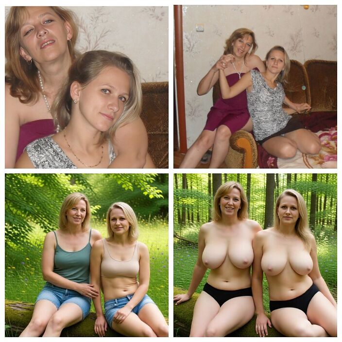 мама с дочкой