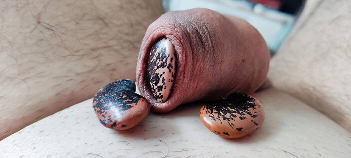 My foreskin fun with bean