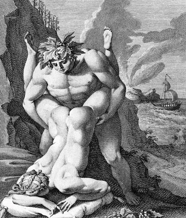 Гравюра. Вакх и Ариадна