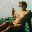 2000 г. Адлер, пляж где пролетают самолеты.