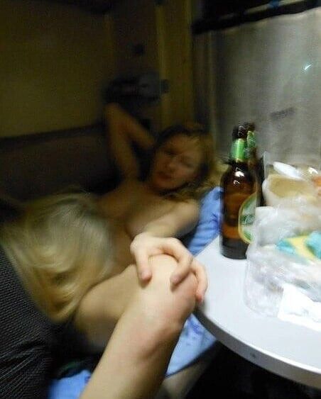 В вагоне поезда