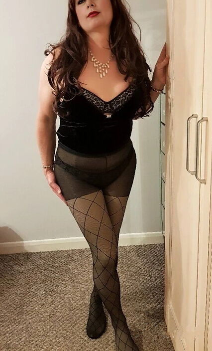 в колготках