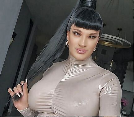 black ponytail