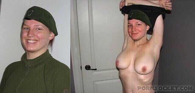 Hot army woman