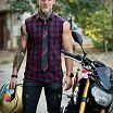 With bike