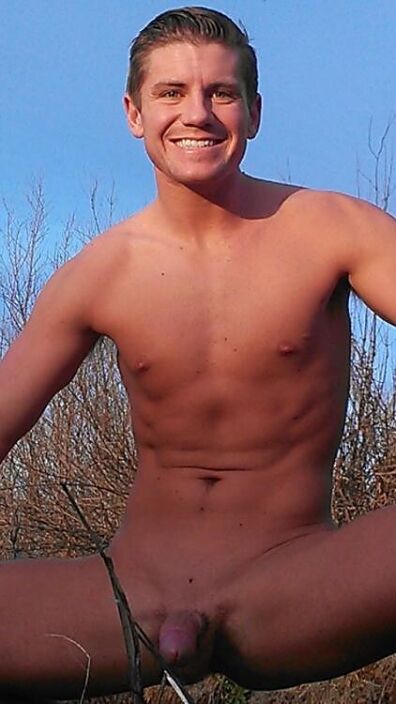 Completely smooth naked boy at the beach ;)