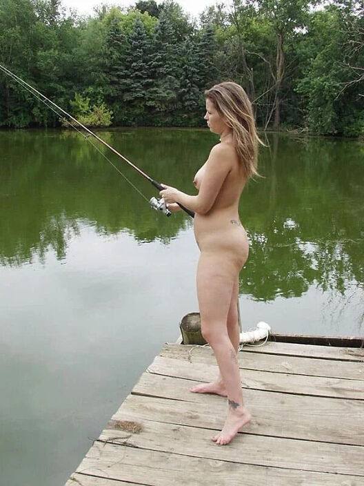 На рыбалке!