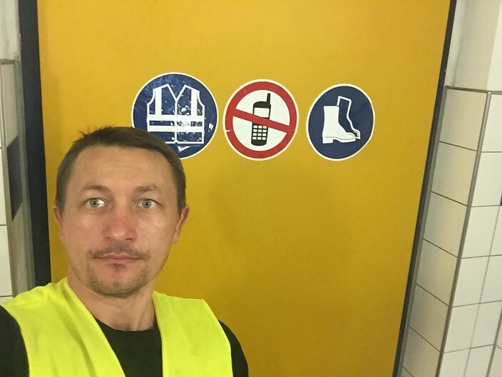 At work