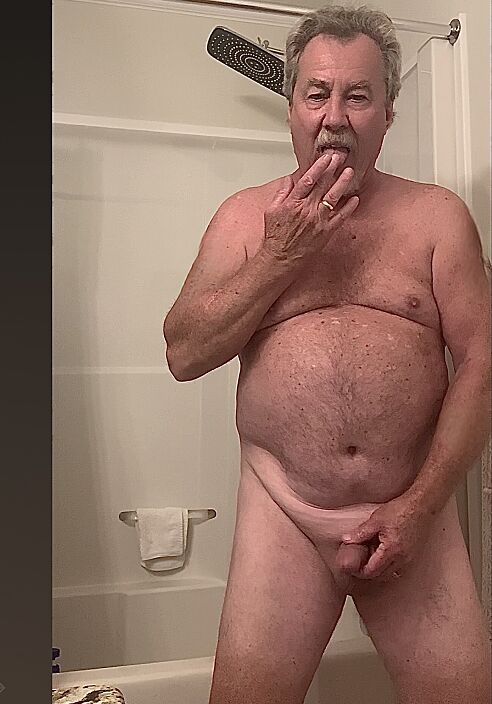 Licking precum