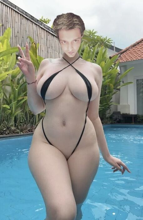 Samir in a bikini