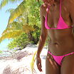 pink at the beach
