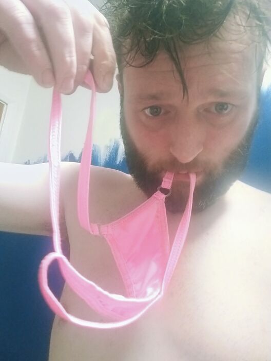 Me sniffing knickers after the shower hmmm