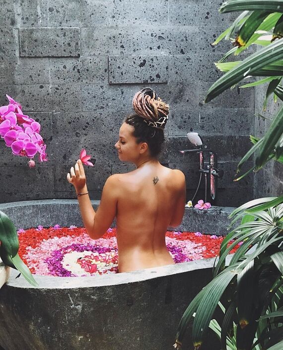 В цветочках