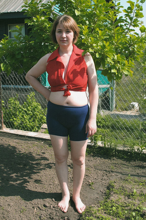 На даче