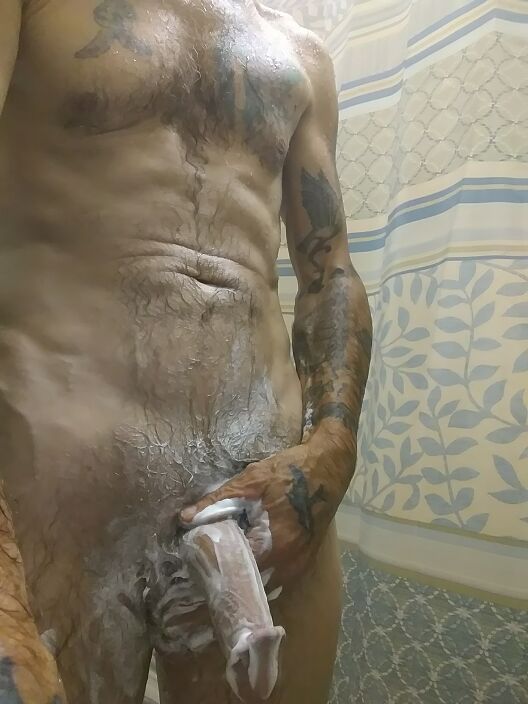 showering