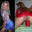 Beautiful wife Ksenia in gallery before and after