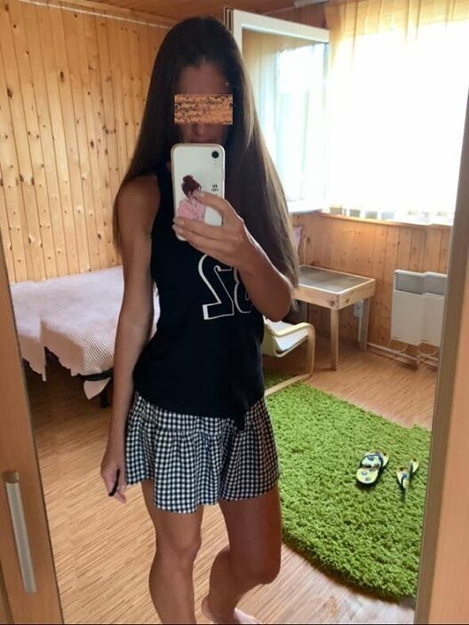 На даче