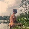 позирую парням на природе