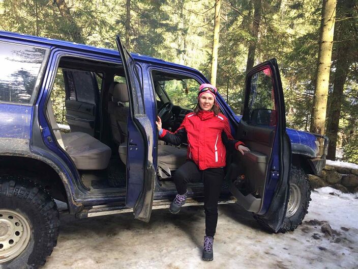 Таня на выезде.