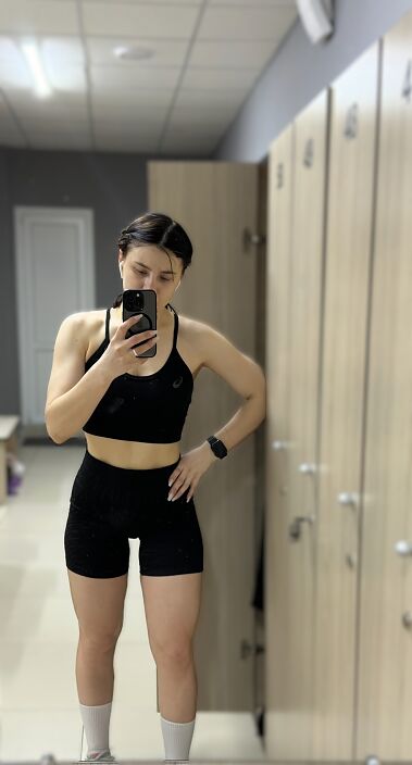 На тренировке