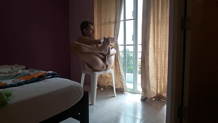self footjob