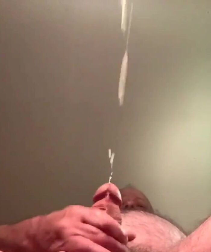 Slow motion cum shot.