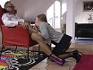 Пришла к преподу сдать зачет дырками.