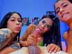 Colombian blowjob trio