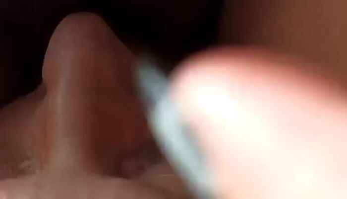 draining cunt juice from fat furry cunt