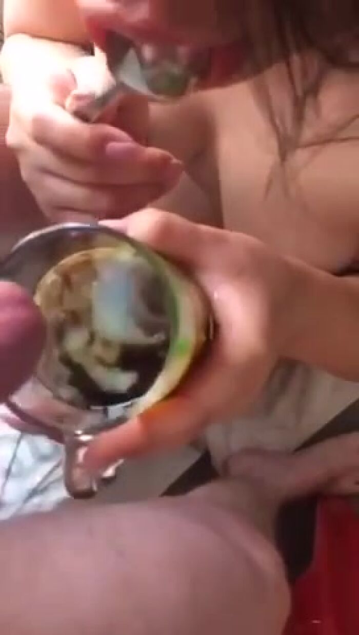 Скоштувала спермочки