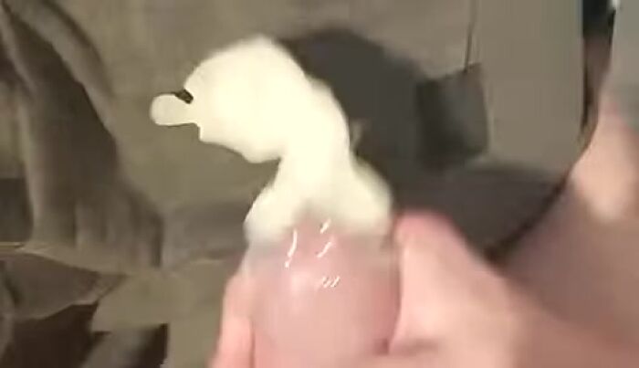 Кончаю в резинку