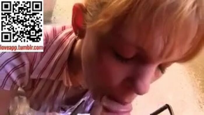 blowjob young red-haired girl sucks big dick