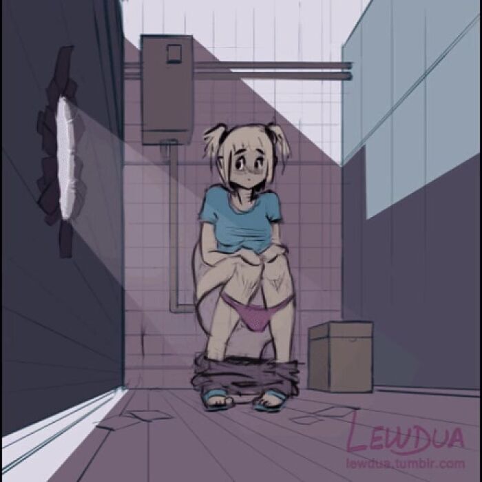 сучка в туалете)