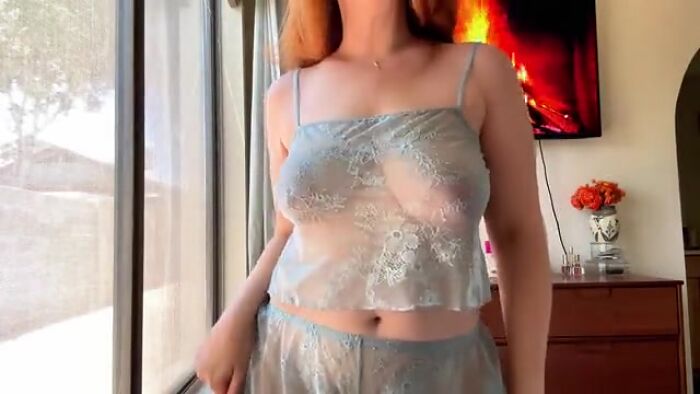 Transparent LACE Dress Try-On Review