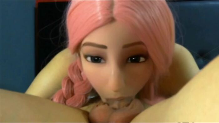 Куколка заглатывает с невинным личиком