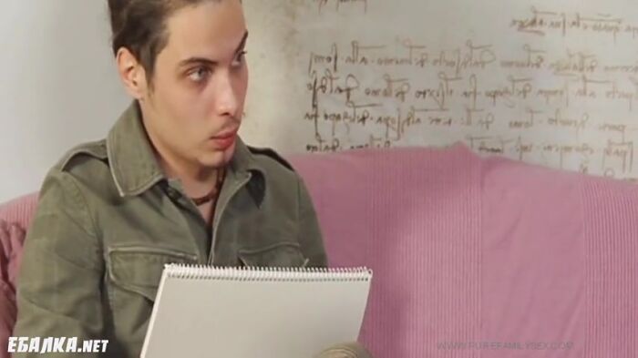 Вероника Царицына с молодым художником