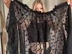 Sheer Black Polka. Transparent Try on Haul with Fly