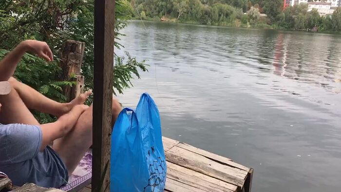 Самоотсос перед байдарочницей