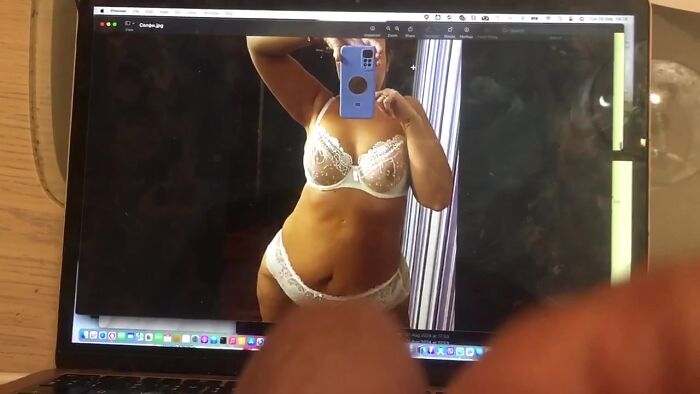 На ее селфи