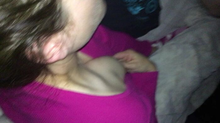 Sandra gets cum shot on her face playing with her boobs