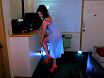 No Panties, Transparent Lingerie Bluish Dress
