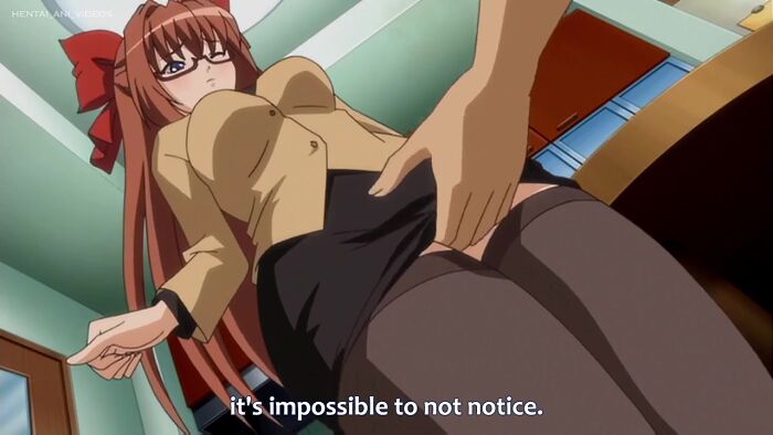 Разнообразный Hentai с очкастой няшкой, скачущей с хуя н