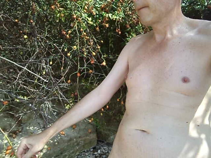 Нагишом на речке